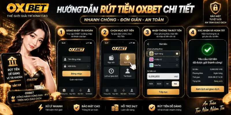 Hướng Dẫn Rút Tiền OXBET Chi Tiết